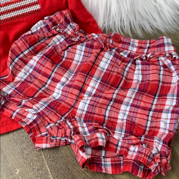 SET: Patriotic Flag Tee and Plaid Shorts - Picture 2 of 8